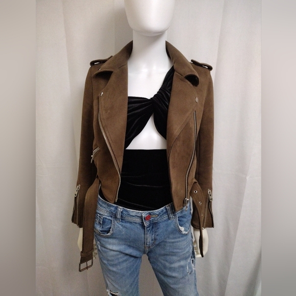 Zara Jackets & Blazers - Zara Faux Suede Jacket